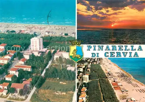 AK / Ansichtskarte Cervia_IT Fliegeraufnahmen Sonnenuntergang 