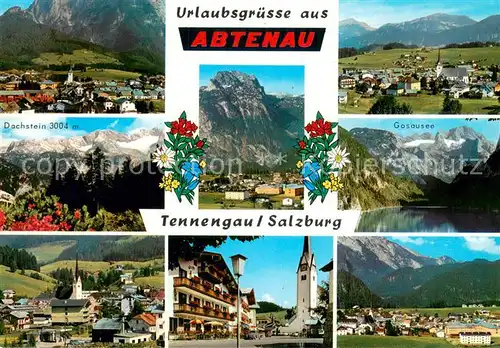 AK / Ansichtskarte Abtenau Orts und Teilansichten Dachstein Kirche Abtenau