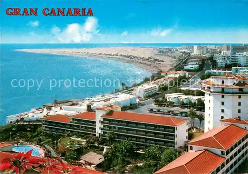 AK / Ansichtskarte Playa_del_Ingles_Gran_Canaria_ES Vista Hoteles y playa 