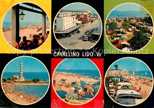 AK / Ansichtskarte Cavallino_Lido_Venezia_IT Teilansichten Camping Leuchtturm 
