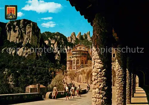 AK / Ansichtskarte Montserrat_Kloster Abside de la Basilica Montserrat_Kloster