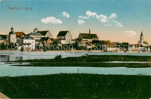 AK / Ansichtskarte Hassfurt Blick ueber den Main zur Stadt Hassfurt