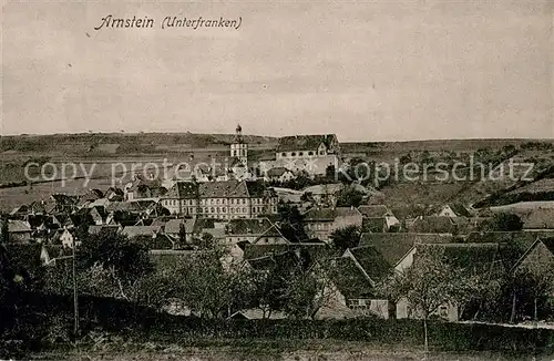 AK / Ansichtskarte Arnstein_Unterfranken Ortsansicht mit Kirche Arnstein_Unterfranken