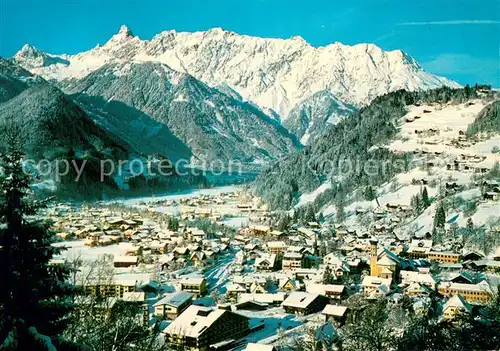 AK / Ansichtskarte Schruns_Vorarlberg Totalansicht m. Zimba u. Vandanser Steinwaende Schruns Vorarlberg