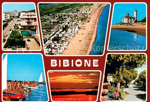 AK / Ansichtskarte Bibione Fliegeraufnahme Strand   Teilansichten Bibione