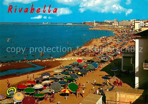 AK / Ansichtskarte Rivabella_Rimini_IT Am Strand 