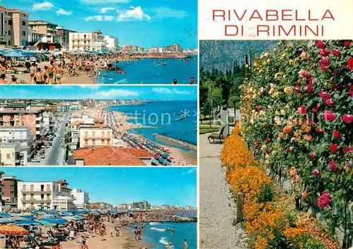 AK / Ansichtskarte Rivabella_Rimini_IT Strand Teilansichten 