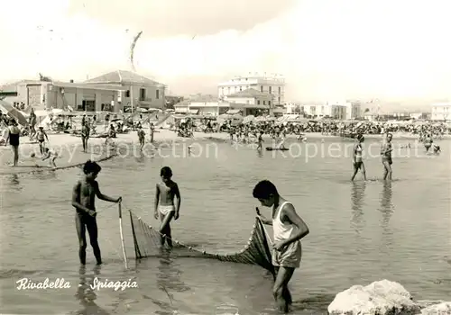 AK / Ansichtskarte Rivabella_Rimini_IT Strand Partie 
