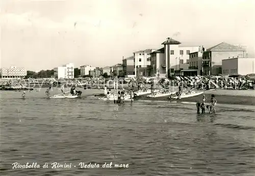 AK / Ansichtskarte Rivabella_Rimini_IT Veduta dal mare  