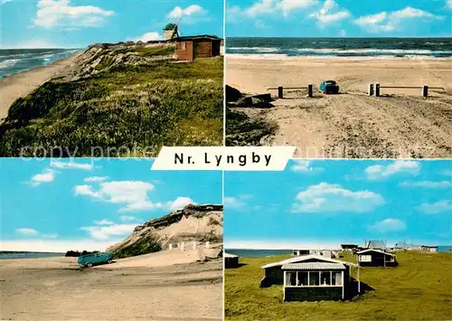 AK / Ansichtskarte Lyngby_DK Teilansichten am Meer Strand 