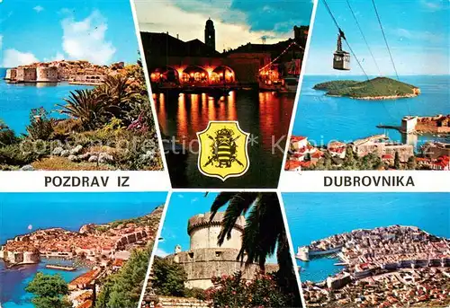 AK / Ansichtskarte Dubrovnik_Ragusa Pozdrav it Dubrovnika Teilansichten Dubrovnik Ragusa