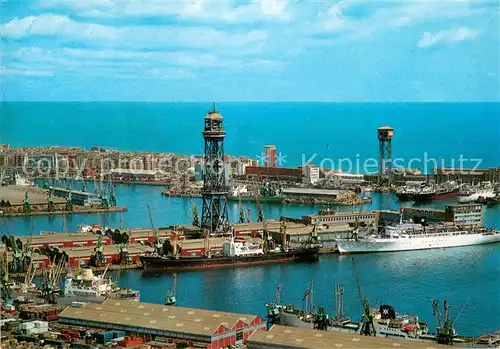 AK / Ansichtskarte Barcelona_Cataluna Hafen Ansicht Barcelona Cataluna