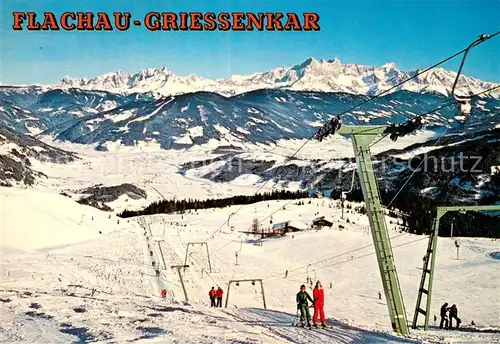 AK / Ansichtskarte Flachau Wintersportgebiet Skilift Winter Flachau