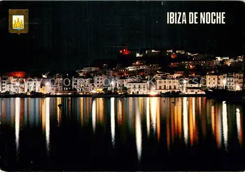 AK / Ansichtskarte Ibiza_Islas_Baleares Bei Nacht Ibiza_Islas_Baleares