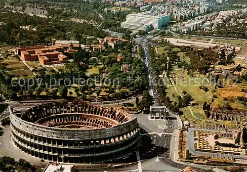 AK / Ansichtskarte Roma_Lido Fliegeraufnahme Kolosseum Roma_Lido