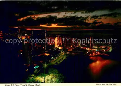 AK / Ansichtskarte Puerto de la Cruz_Tenerife_ES Nachtaufnahme 