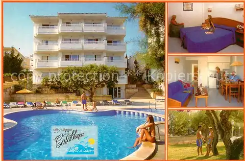 AK / Ansichtskarte Santa_Ponsa_Mallorca_Islas_Baleares Hotel Casablanca Pool Zimmer Park Santa_Ponsa