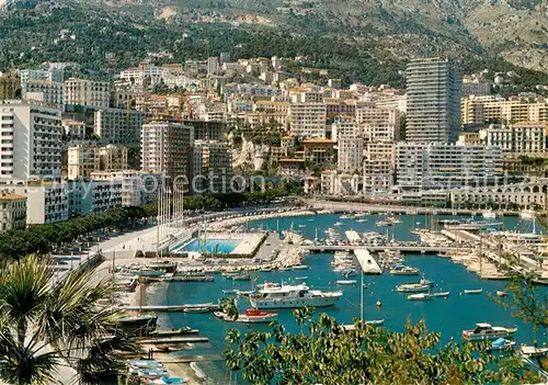 AK / Ansichtskarte Monaco Le Port et la Piscine Olympique Monaco