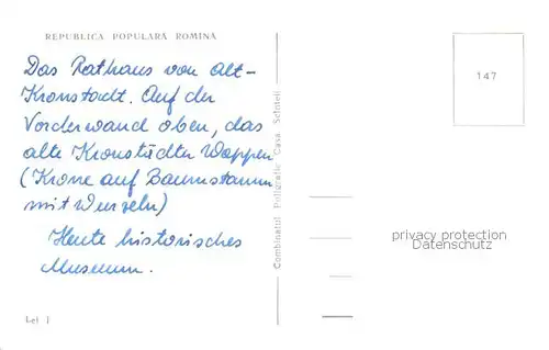 AK / Ansichtskarte Kronstadt_Brasso_Brasov_RO Rathaus 