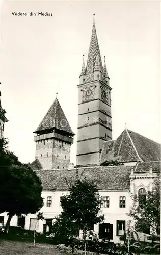 AK / Ansichtskarte Vedere_din_Medias_Romania Kirche 