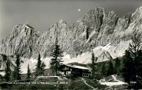 AK / Ansichtskarte Tuerlwandhuette mit Dachstein Tuerlwandhuette