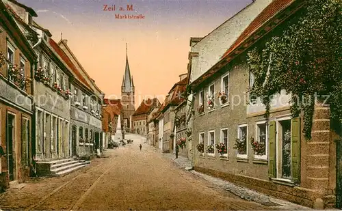 AK / Ansichtskarte Zeil_Main Marktstrasse Feldpost Zeil_Main