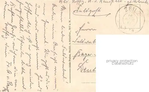 AK / Ansichtskarte Zeil_Main Marktstrasse Feldpost Zeil_Main