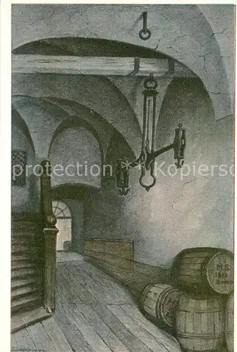 AK / Ansichtskarte Breslau_Niederschlesien No. 1 Haupteingang zu T. O. Schroeters Kaufhaus Historische Staetten Gustav Freytags Soll und Haben Kuenstlerkarte Breslau_Niederschlesien