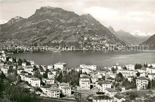 AK / Ansichtskarte Paradiso_Lago_di_Lugano Panorama mit Monte Bre Paradiso_Lago_di_Lugano