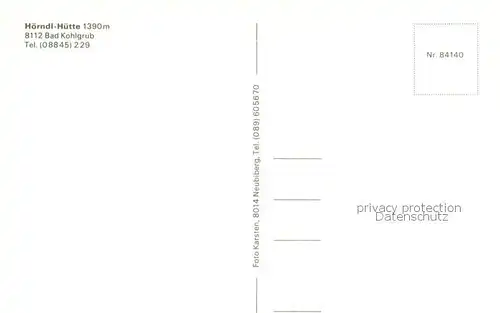 AK / Ansichtskarte Bad_Kohlgrub Hoerndl Huette Unterammergau Bad_Kohlgrub