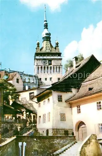 AK / Ansichtskarte Sighisoara_Schaessburg_Romania Turnul ceasului 