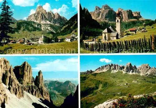 AK / Ansichtskarte Corvara_Pustertal_Suedtirol_IT Colfosco e Gr Sella Dent de Maedi Passo Gardena 