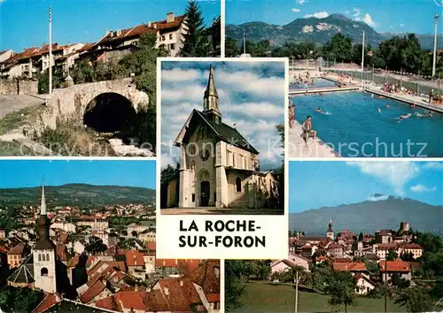 AK / Ansichtskarte La_Roche sur Foron La vieille ville La Piscine La Benite Fontaine La_Roche sur Foron