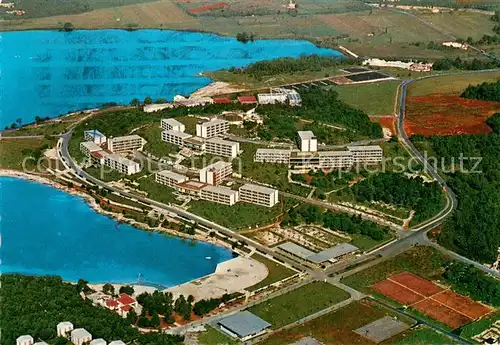 AK / Ansichtskarte Porec_Croatia Plavy laguna Zelena laguna International club Galeb Lotosi villas Astra Fliegeraufnahme 