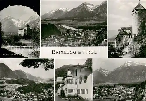 AK / Ansichtskarte Brixlegg_Tirol Schloss Lichtwer Panorama Schloss Matzen Kupferschmiedehaus Brixlegg_Tirol
