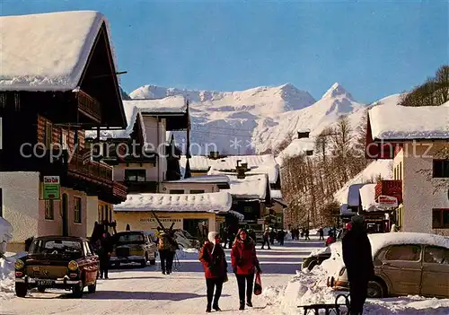 AK / Ansichtskarte Hinterglemm_Saalbach Dorfstrasse Hinterglemm_Saalbach