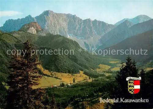 AK / Ansichtskarte Bodental_Kaernten_AT Blick vom Singerberg mit Alpengasthof Sereinig Braune Wand Vertatscha Bielschitza und Hochstuhl 