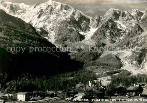 AK / Ansichtskarte Macugnaga_IT Pecetto e Monte Rosa 