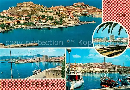 AK / Ansichtskarte Portoferraio_Elba_IT Fliegeraufnahme Hafenpartien 