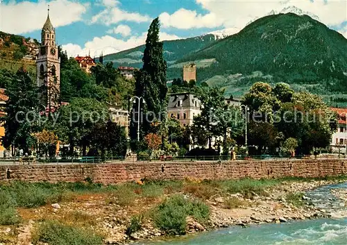 AK / Ansichtskarte Merano_Meran Ansicht mit Kurpromenade 