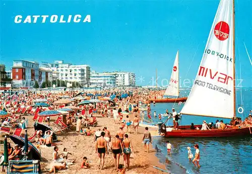 AK / Ansichtskarte Cattolica__Provincia_Rimini_IT La Spiaggia 