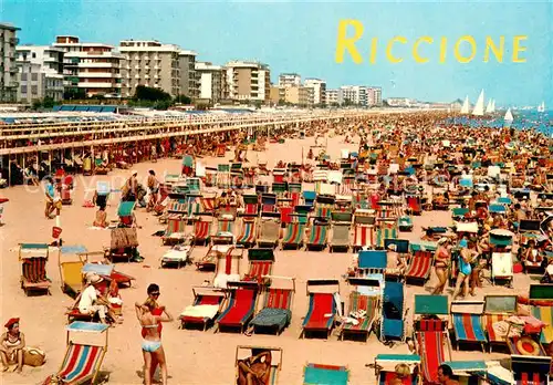 AK / Ansichtskarte Riccione_Rimini_IT Spiaggia 
