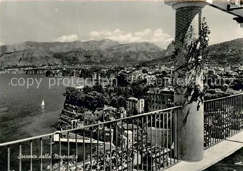 AK / Ansichtskarte Sorrento__Sorrent_Campania_Italia dalla Minervetta 