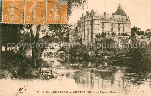 AK / Ansichtskarte Chateaudun_28_Eure et Loir Chateau de Chateaudun Facade Ouest 