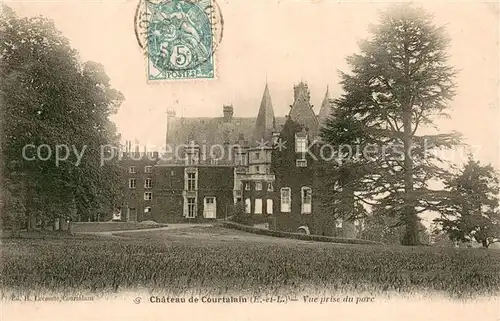 AK / Ansichtskarte Courtalain_28_Eure et Loir Chateau de Courtalain Vue prise du parc 