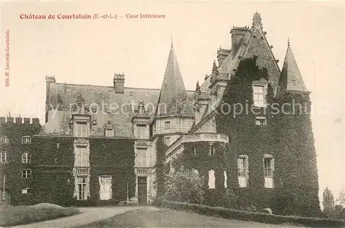 AK / Ansichtskarte Courtalain_28_Eure et Loir Chateau de Courtalain Cour Interieure 
