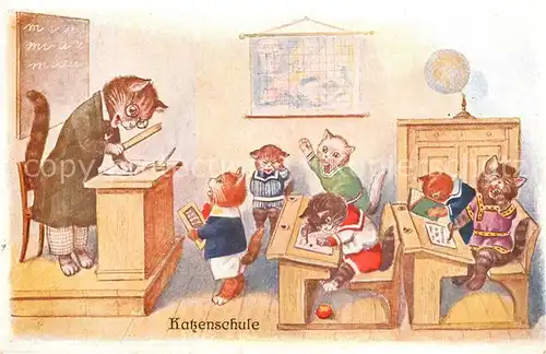 AK / Ansichtskarte Verlag_FAS_Nr. Nr.112 Katzenschule 