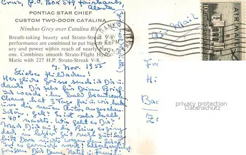 AK / Ansichtskarte Auto Pontiac star chief custon two door Catalina 