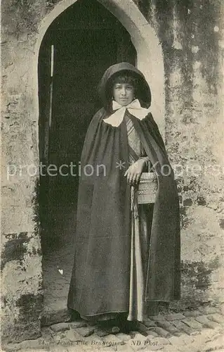 AK / Ansichtskarte Brugge_Bruges_Flandern Jeune Fille Brugeoise 