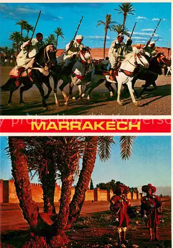 AK / Ansichtskarte Marrakesch_Marrakech_Maroc La Fantasia   Les porteurs d eau 